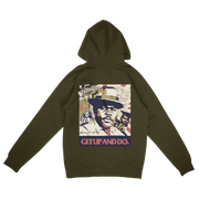 TGM x Marcus Garvey Army Green Hoodie