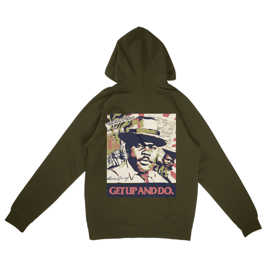 TGM x Marcus Garvey Army Green Hoodie