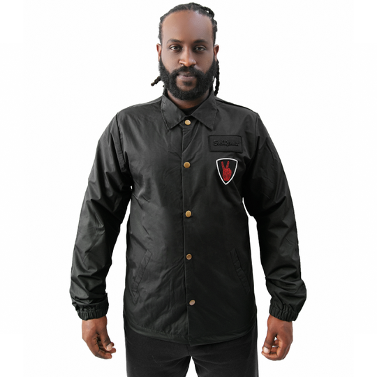 Soul Runner Black Patch Coach Jacket