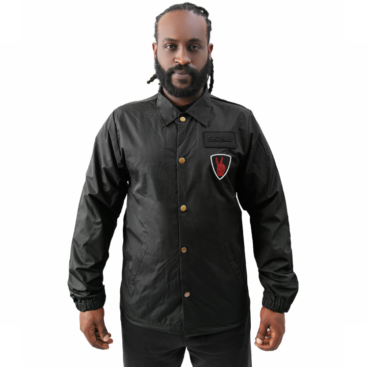 Soul Runner Black Patch Coach Jacket