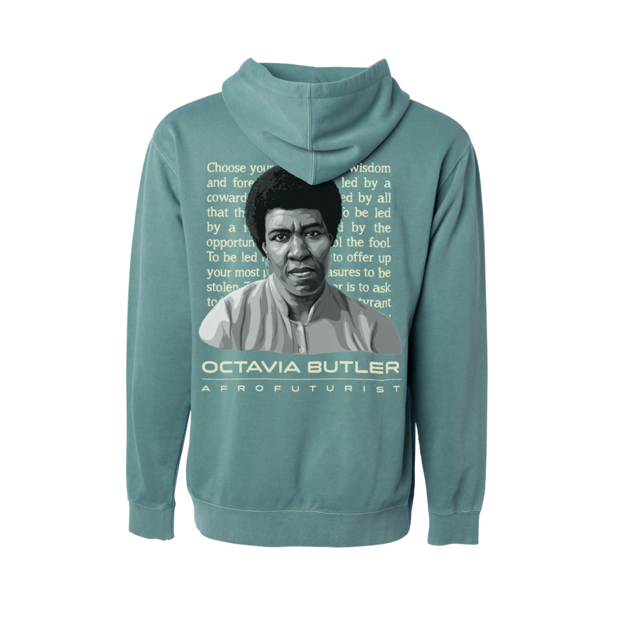 Octavia Butler Pigment Wash Green Hoodie