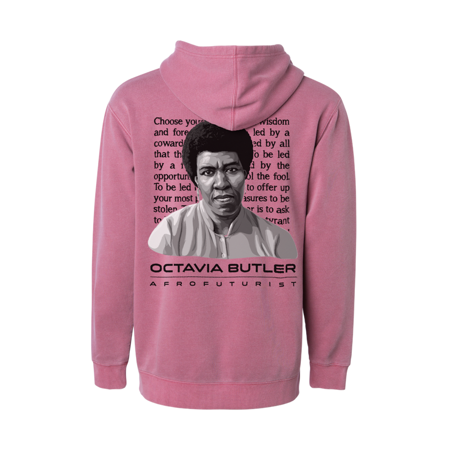 Octavia Butler Pigment Wash Red Hoodie
